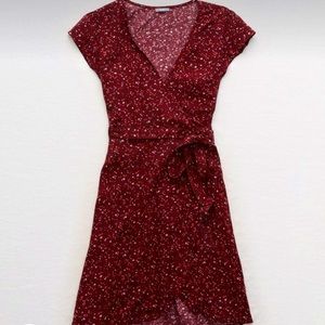 Red Summer Wrap Dress